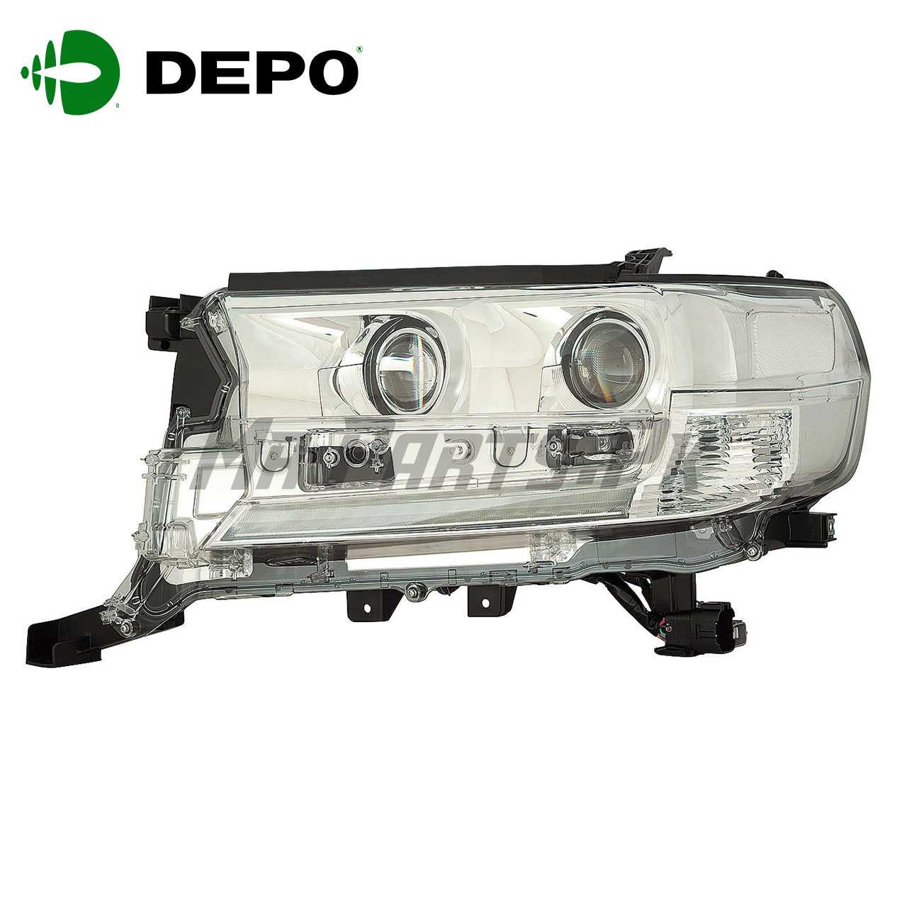 مجموعة مصابيح أمامية لاندكروزر V8 (DEPO تايوان)